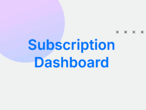 Subscription Dashboard-8204